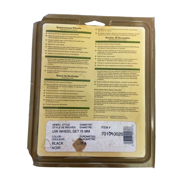 Ultra Replacement Wheels Gretzky 99 Rollerblade Inline Skates Hyper 76MM 78A - Picture 5 of 7